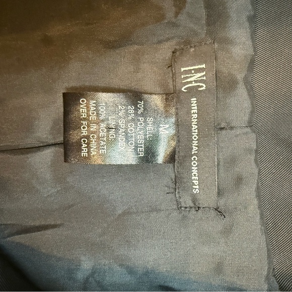 INC International Concepts Black Trench Coat - Picture 10 of 12